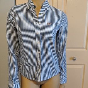 Hollister Button Up Striped Shirt